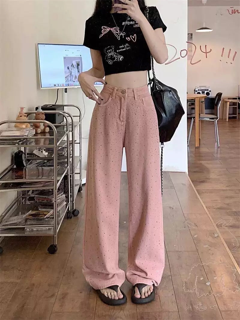 PANTALÓN JEAN ROSADO