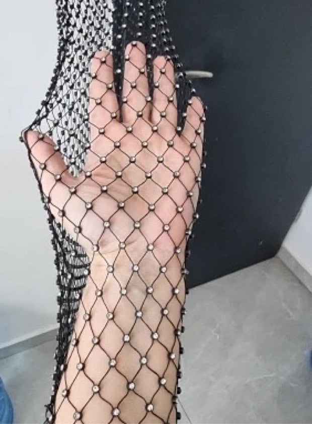 VESTIDO MALLA SIN MANGAS