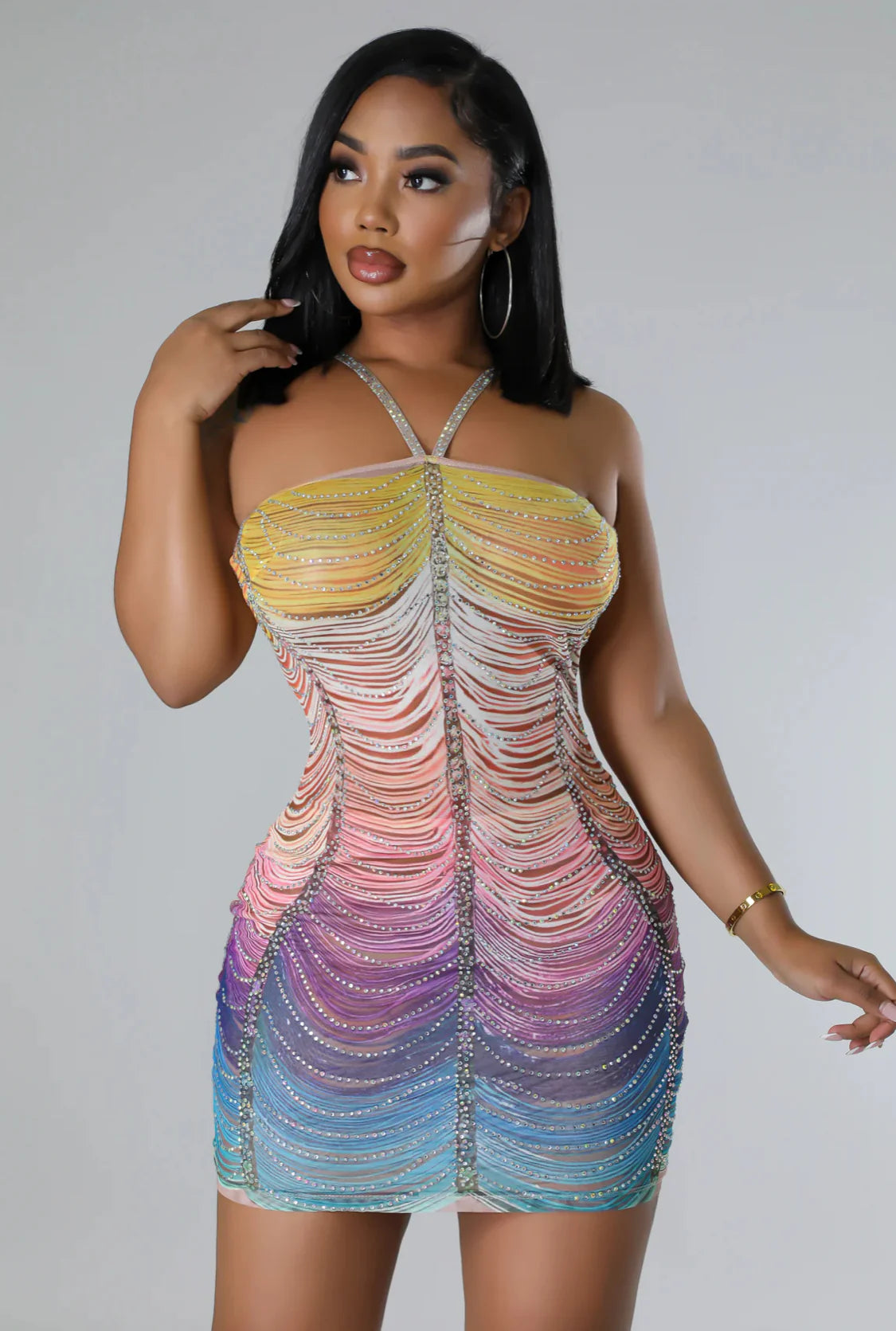 MINI VESTIDO RAINBOW