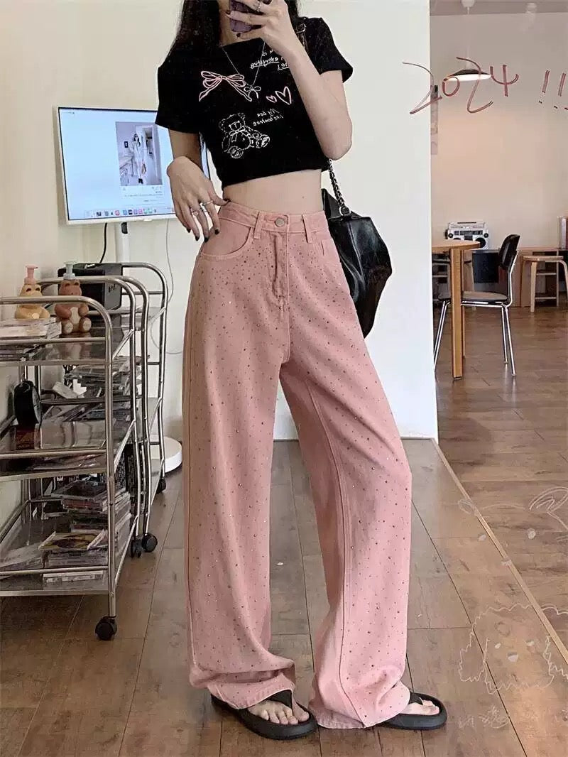 PANTALÓN JEAN ROSADO