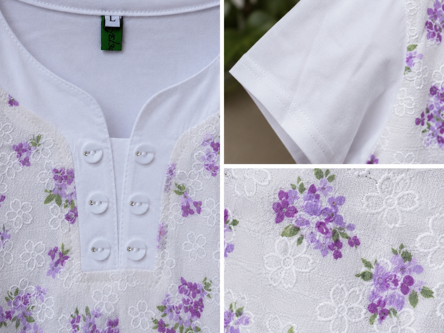 BLUSA FLORES LILA