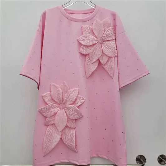 POLIVESTIDO FLORAL PINK