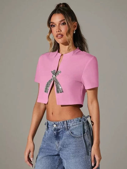 POLO CROP LAZO