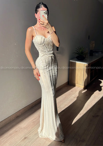 VESTIDO PERLITAS