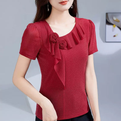 BLUSA ROSAS PECHO