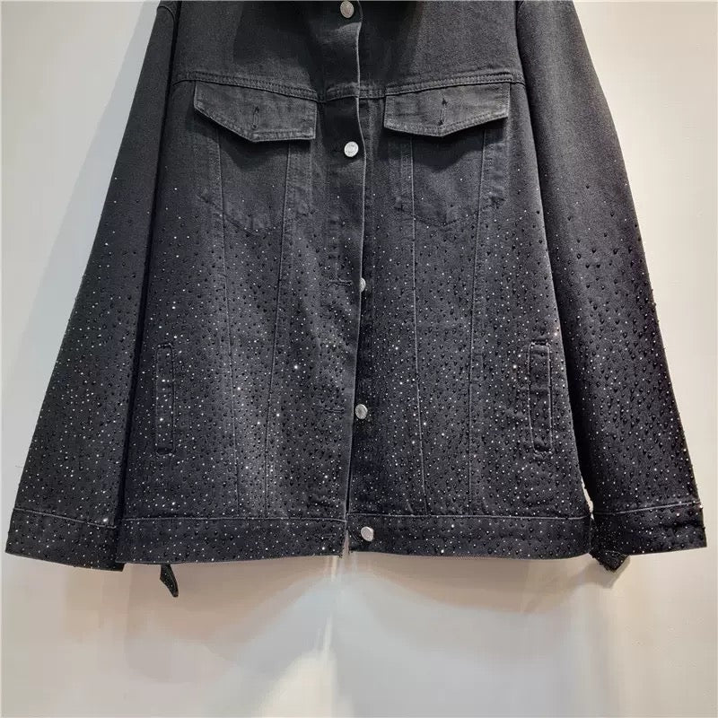 CASACA JEAN OVER SIZE BRILLOS