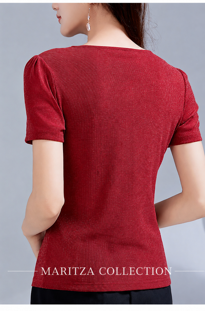 BLUSA ROSAS PECHO