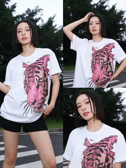 POLIVESTIDO TIGRE FUCSIA