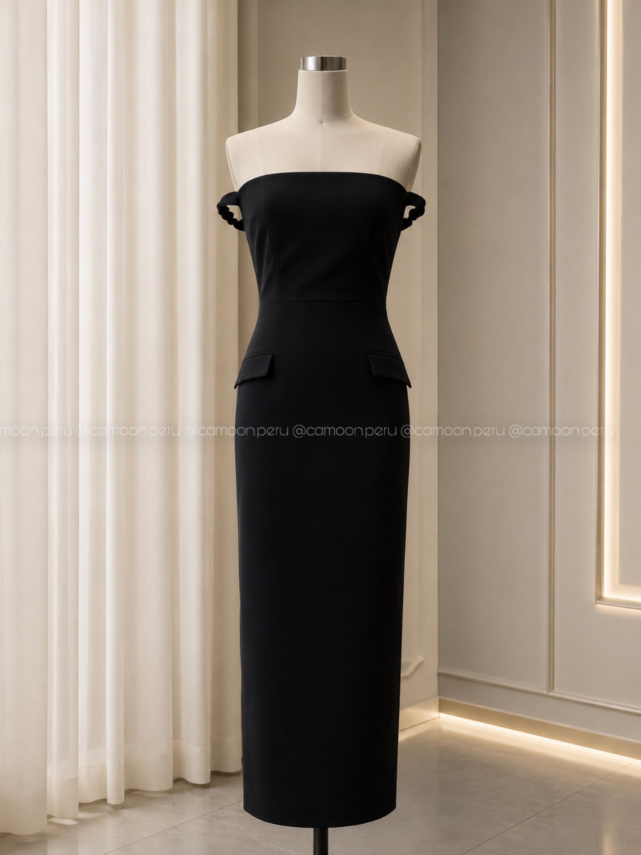VESTIDO PERLAS ESPALDA