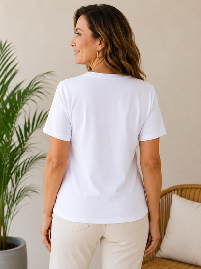 BLUSA FLORES LILA