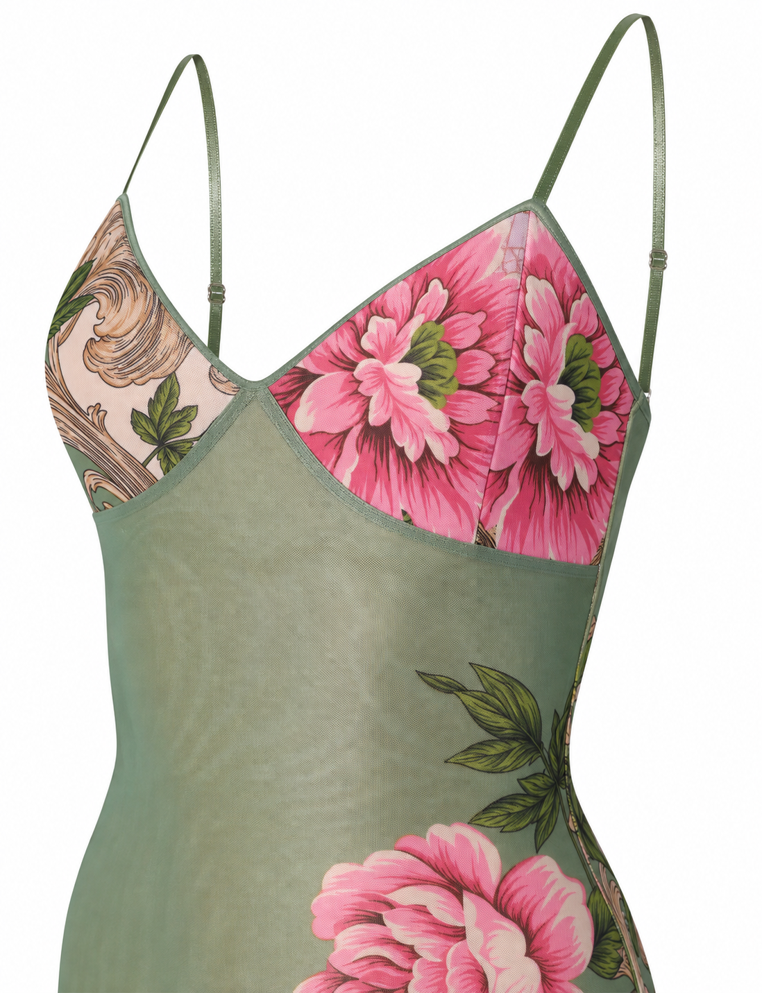 VESTIDO ROSA VERDE