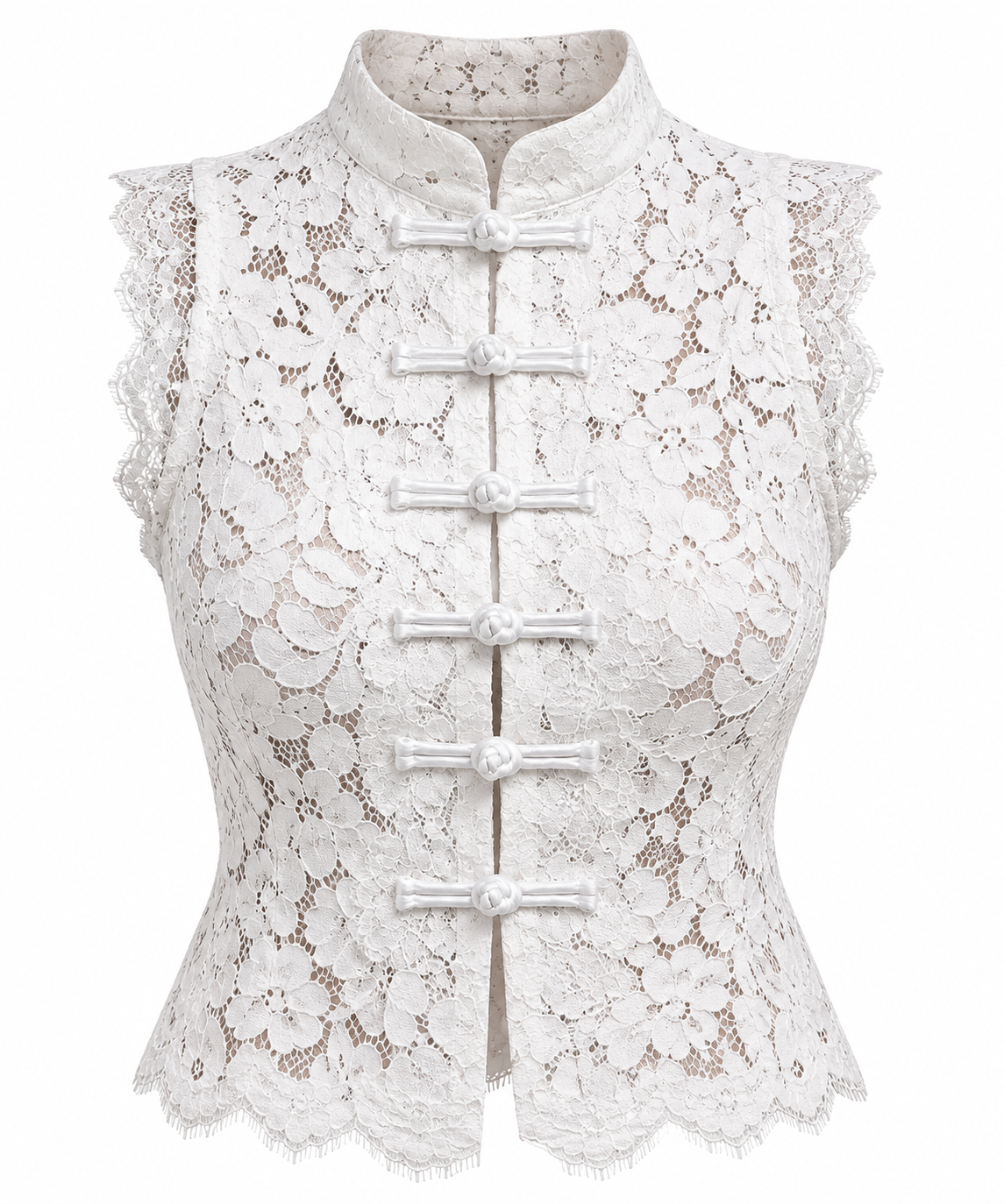 BLUSA KOREANA ENCAJE